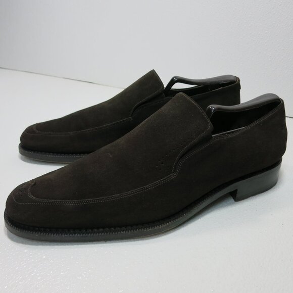 Steven Dann Suede Leather Dress Moc's Loafers Footwear Shoes Men's Italy sz 43 - Picture 1 of 7